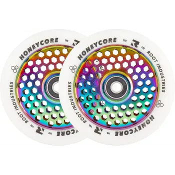 Root Industries Honeycore wielen wit 110mm goud
