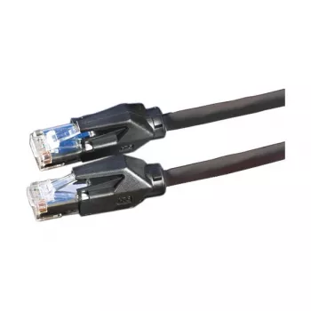 Rotronic-Secomp Dätwyler Cat.6 Class E S/FTP CU 7702 Flex LSOH Hirose TM21 patchkabel, 3 m, zwart