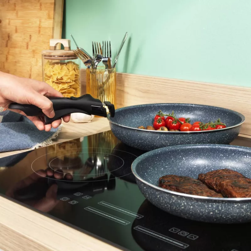 Russell Hobbs RH03297 Nightfall Stone 4-delige Smart Clip pannenset
