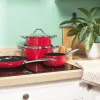 Russell Hobbs RH03821 Riviera 4-delige pannenset, rood
