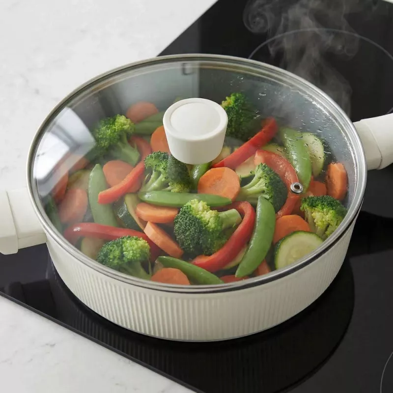 Russell Hobbs RH03871C Cote 28 cm sauteuse, crème
