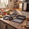 Russell Hobbs RH03903 Stacking 7-delige bakset, koolstofstaal, antiaanbak, houtskoolgrijs