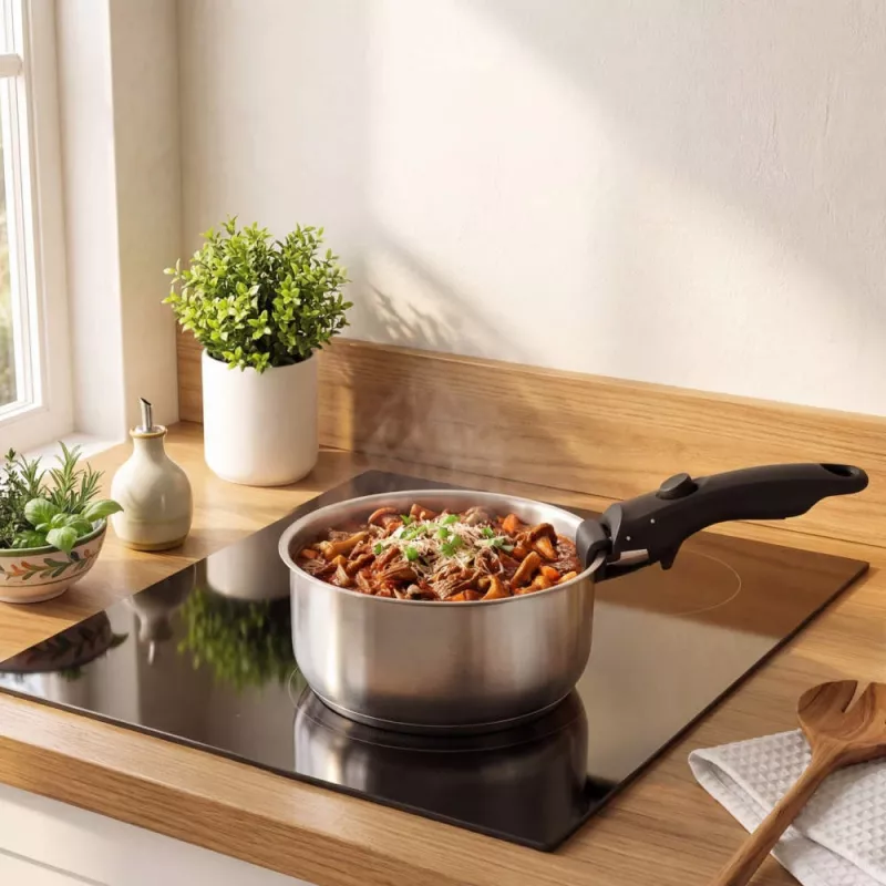 Russell Hobbs RH04034 roestvrij staal 4-delige Smart Clip-pannenset
