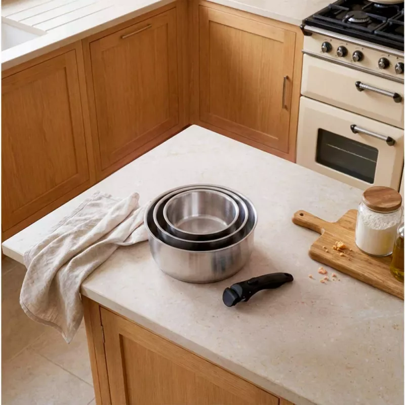 Russell Hobbs RH04034 roestvrij staal 4-delige Smart Clip-pannenset