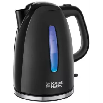 Russell Hobbs Textures Plus 22591-70 elektrische waterkoker, 1,7L, 2400W, zwart gestructureerd & hoogglans