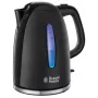 Russell Hobbs Textures Plus 22591-70 elektrische waterkoker, 1,7L, 2400W, zwart gestructureerd & hoogglans
