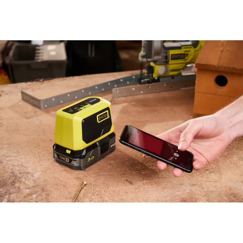RYOBI ONE+ 18V Bluetooth-miniluidspreker (groen/zwart, alleen machine)