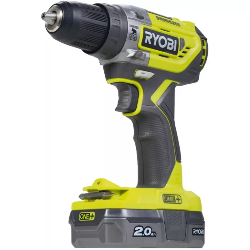 RYOBI ONE+ 18V accuklopboormachine R18PD5-220S, 2x 2,0Ah Li-Ion accu's