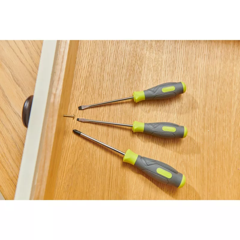 RYOBI RSD1PH2S 3-delige schroevendraaierset (groen/grijs, PH2, SL5.5, SL4)