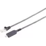 S-IMPULS USB-C naar Gigabit Ethernet LAN-adapterkabel, 10m, zwart, RJ45, PVC, USB 3.2 Gen 1 13-51075