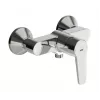 Saga eenhendel-douchekraan 3963Y – chroom messing wandgemonteerde mengkraan met EcoFlow