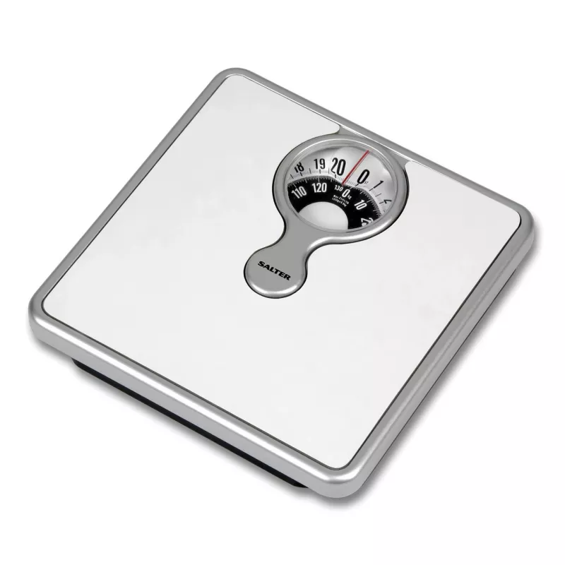 Salter 484 WFEU12 personenweegschaal met vergrootglas, compacte mechanische weegschaal