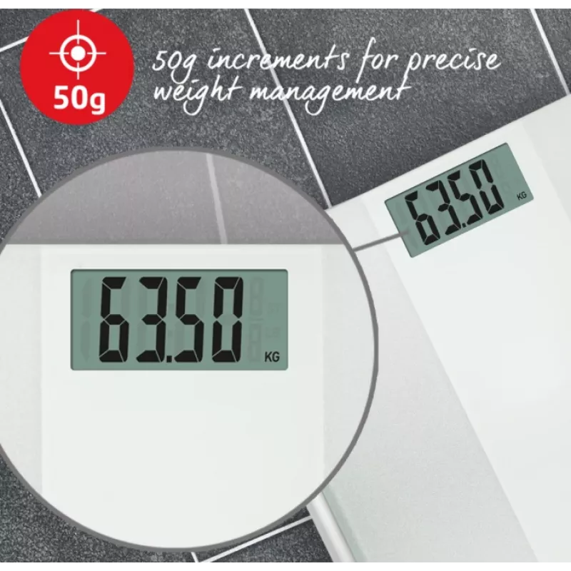 Salter 9009 WFEU12 Ultimate Accuracy elektronische personenweegschaal, wit