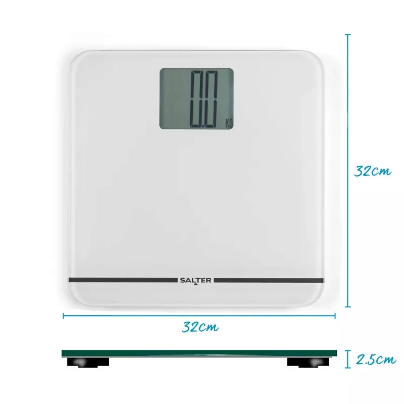 Salter 9075 WFEU12 Max elektronische personenweegschaal, wit