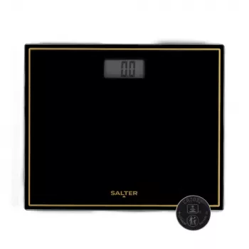 Salter 9207 BGHCFEU12 compacte elektronische personenweegschaal, zwart