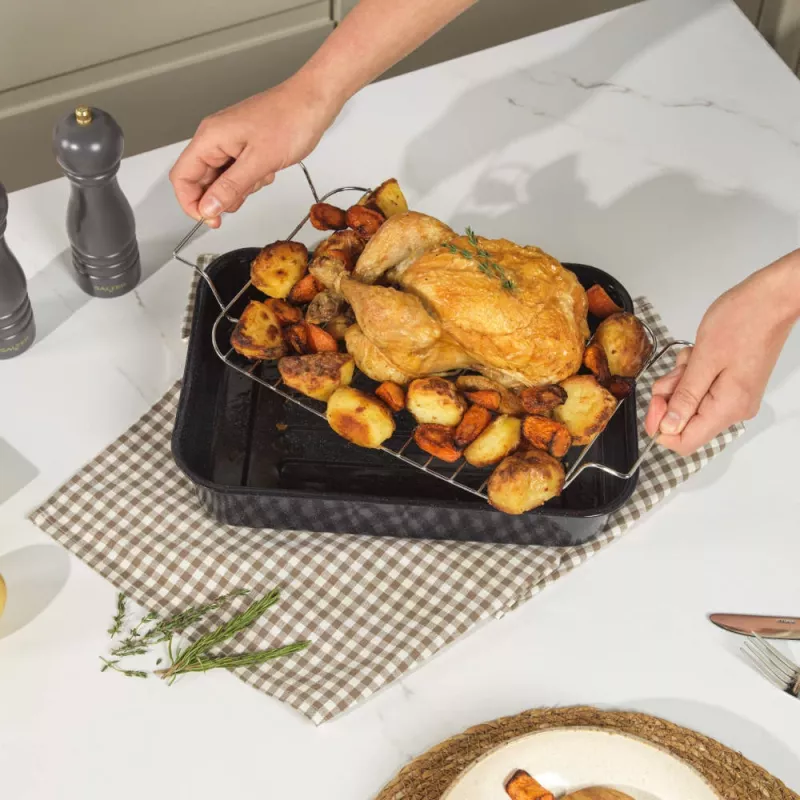 Salter BW128142EU7 34 cm koekenpan met rooster