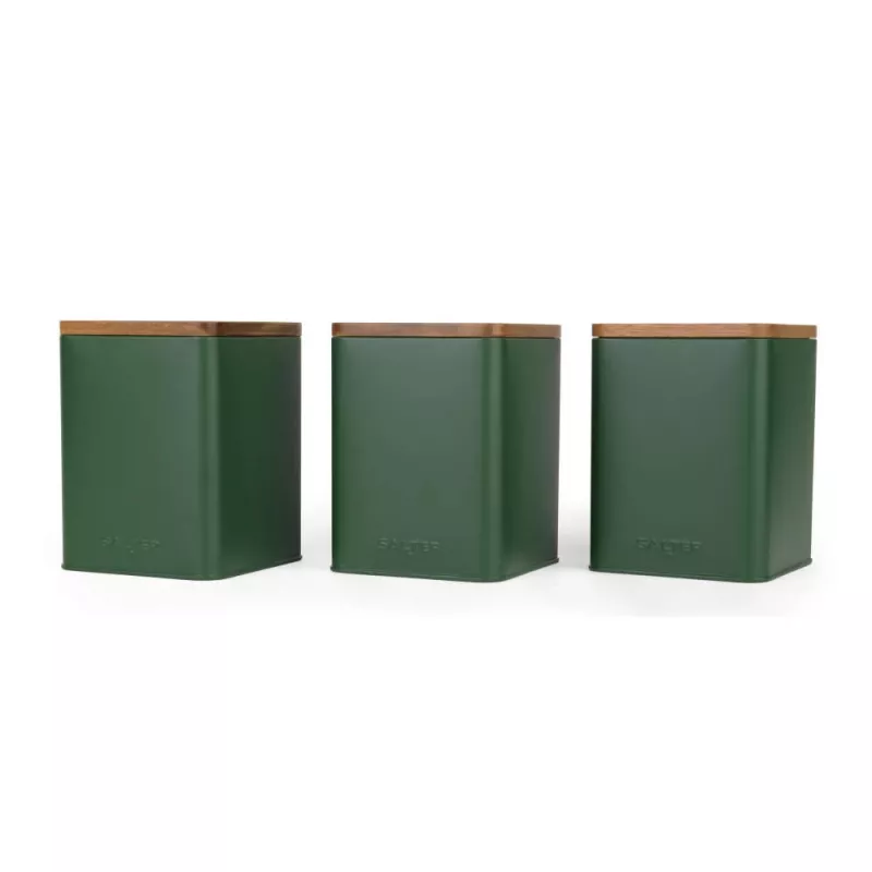 Salter BW12898G Toronto 3-delige voorraaddozen set, groen