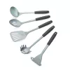Salter BW13601DU Excellence 5-delige keukengerei set met draaiende standaard, zwart en zilver