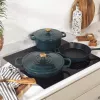 Salter BW13772GR Chester 2.8L ondiepe gietijzeren kasserol 30 cm, groen