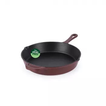 Salter BW13773R gietijzeren koekenpan 26 cm, rood