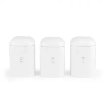 Salter BW14043EU7 Boston 3-delige voorraaddozen set, wit
