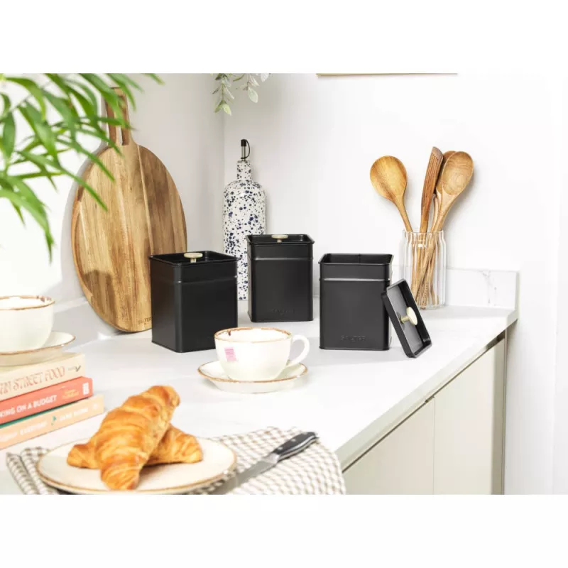 Salter BW14370 Alchemy 3-delige voorraadpot set, zwart