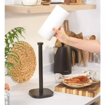 Salter BW14445 Kuro keukenrolhouder, zwart