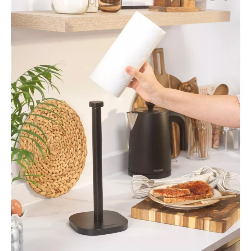 Salter BW14445 Kuro keukenrolhouder, zwart