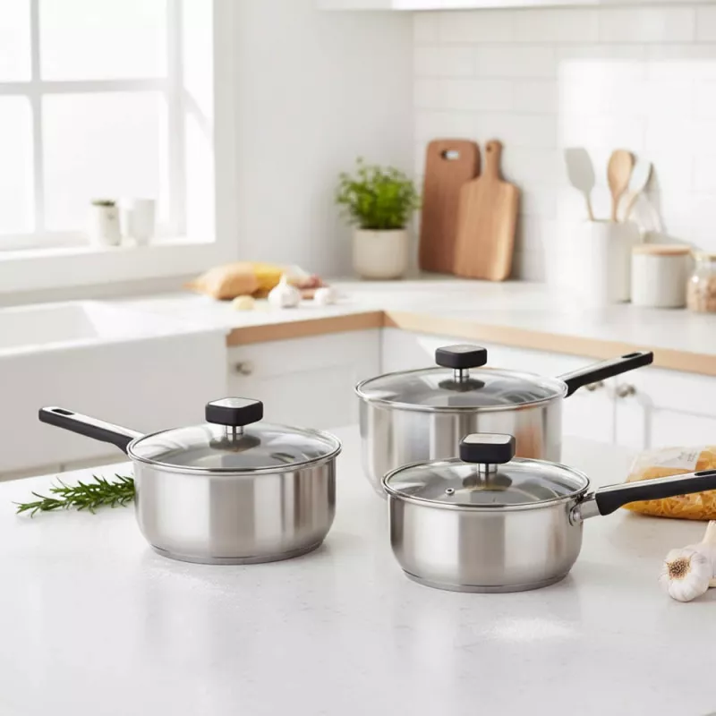 Salter BW14627 Expert 3-delige pannenset (16/18/20 cm)
