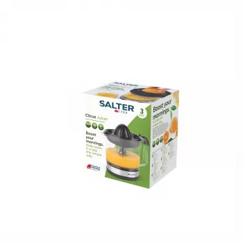 Salter EK5025FVDE elektrische citruspers, 60 W, 1,2 L, zwart/zilver