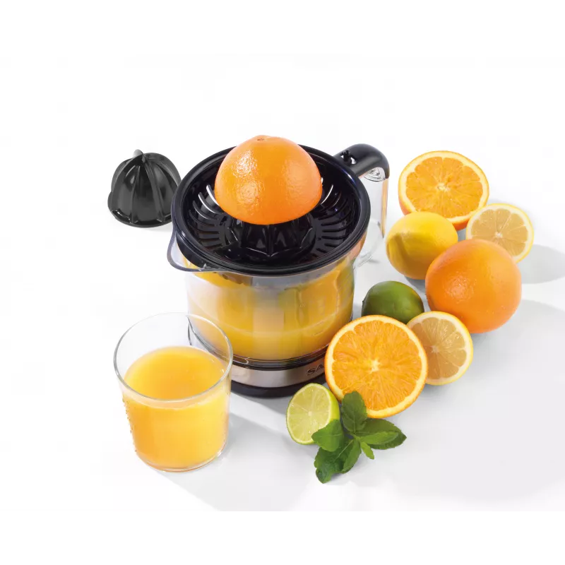 Salter EK5025FVDE elektrische citruspers, kan van 600 ml, 2 perskegels