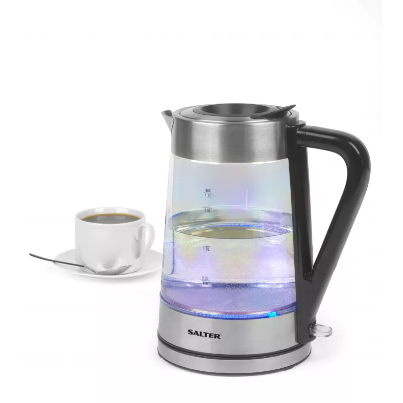 Salter EK5078IRFVDE iriserende glazen waterkoker 1.7L 3000W