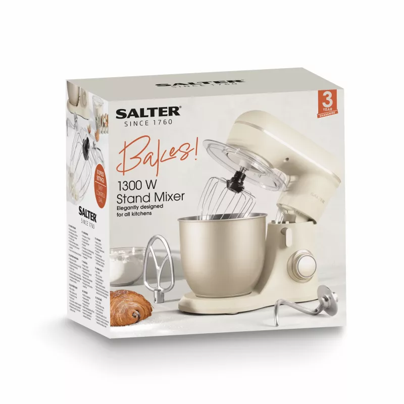 Salter EK5511SBOFVDE Bakes keukenmachine 1000W 5L zwart