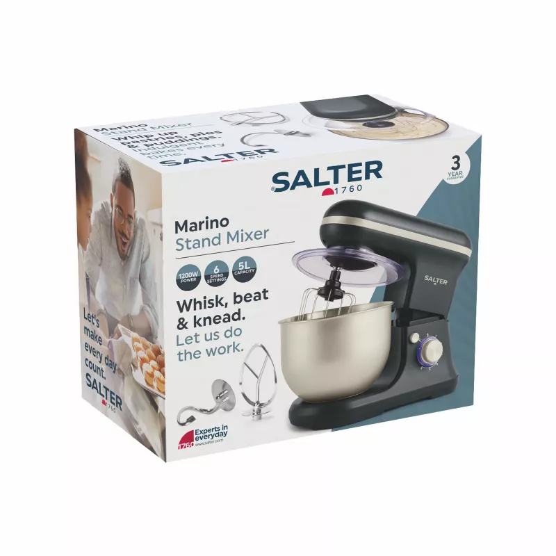 Salter EK5620BGRYFVDE Marino blender 1000W 5L grijs