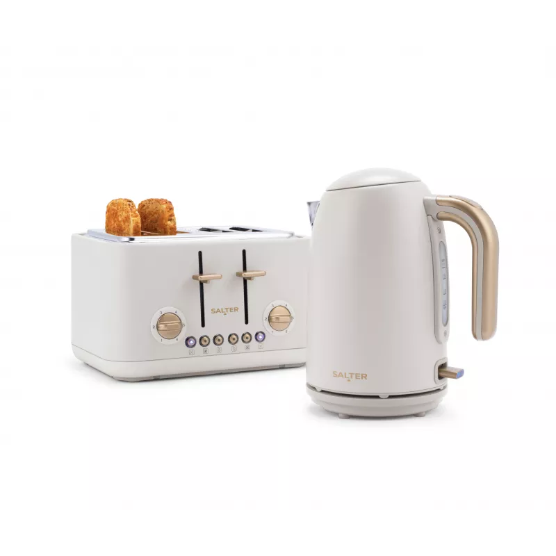 Salter EK5823OBVDE Pebble 4-snijds toaster - obsidian black