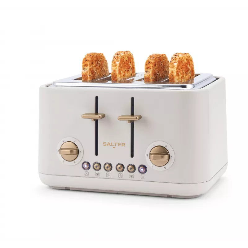 Salter EK5823OBVDE Pebble 4-snijds toaster - obsidian black