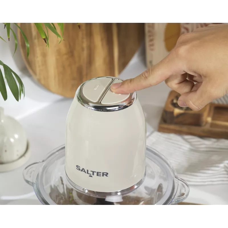 Salter EK6686CRMVDE retro foodchopper 200W 0,5L crème