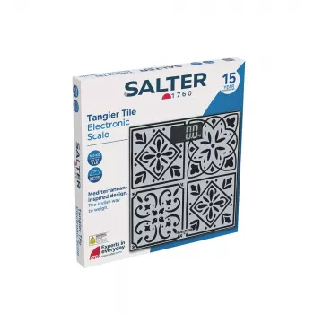 Salter SA00702TCFEU12 Tanger Tile elektronische keukenweegschaal, 5 kg / 1 g, meerkleurig