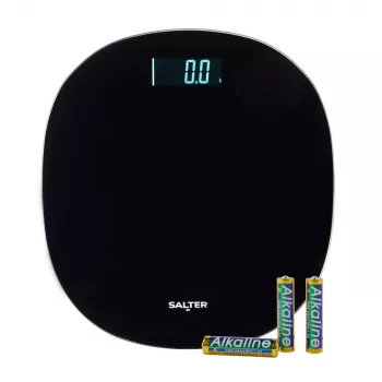 Salter SA00709BFEU12 ronde elektronische weegschaal, zwart