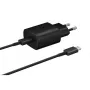 Samsung 25W Travel Charger + USB-C/USB-C datakabel zwart (OOB Bulk) (EP-TA800EBE + EP-DA905BBE)