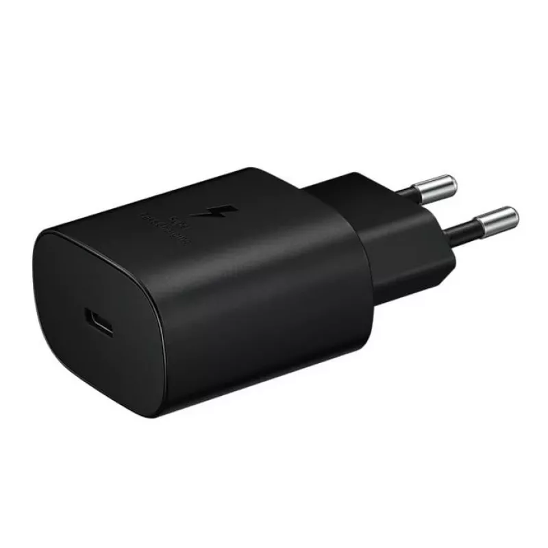 Samsung 25W USB-C super-snellader reisadapter met USB-C-naar-USB-C-kabel - zwart