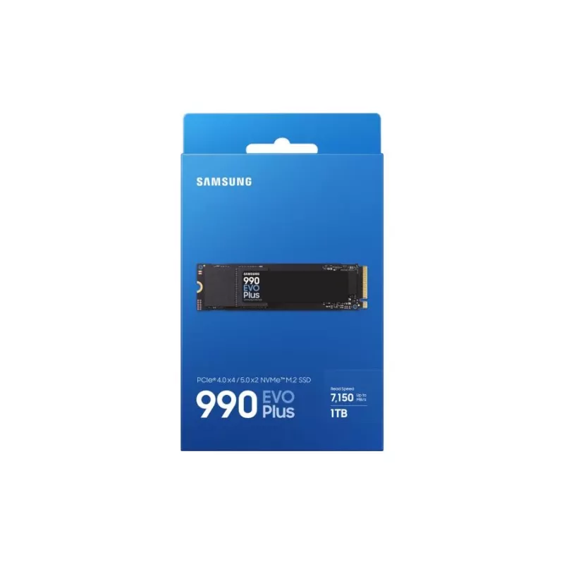 Samsung 990 EVO Plus SSD 1 TB M.2 PCIe 4.0 7150 MB/s 1350000 IOPS zwart