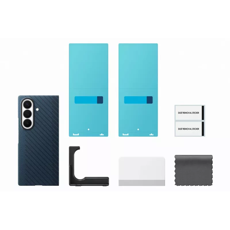 Samsung Carbon Magnet Case voor Galaxy Fold 8 Ultra, navy