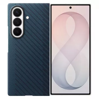 Samsung Carbon Magnet Case voor Galaxy Fold 8 Ultra, navy