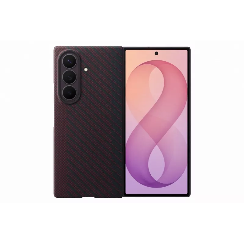 Samsung Carbon Magnet Case voor Galaxy Z Fold 8 Ultra - rood (EF-KF976SREGWW)