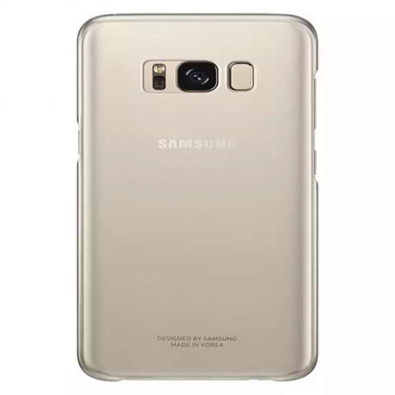 Samsung Clear Cover voor Galaxy S8+ G955 goud