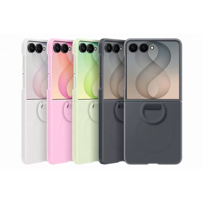 Samsung EF-EF776CGEGWW siliconen ring-magneethoes voor Galaxy Z Flip8, groen