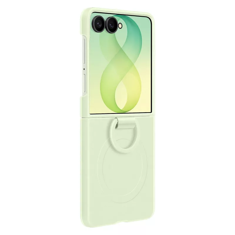Samsung EF-EF776CGEGWW siliconen ring-magneethoes voor Galaxy Z Flip8, groen