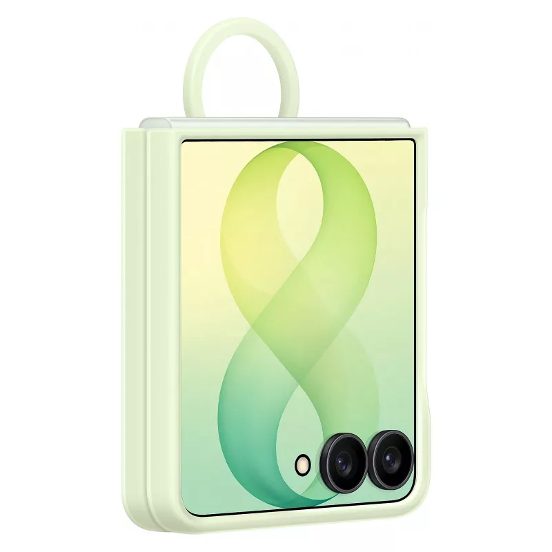 Samsung EF-EF776CGEGWW siliconen ring-magneethoes voor Galaxy Z Flip8, groen