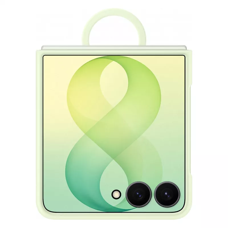 Samsung EF-EF776CGEGWW siliconen ring-magneethoes voor Galaxy Z Flip8, groen